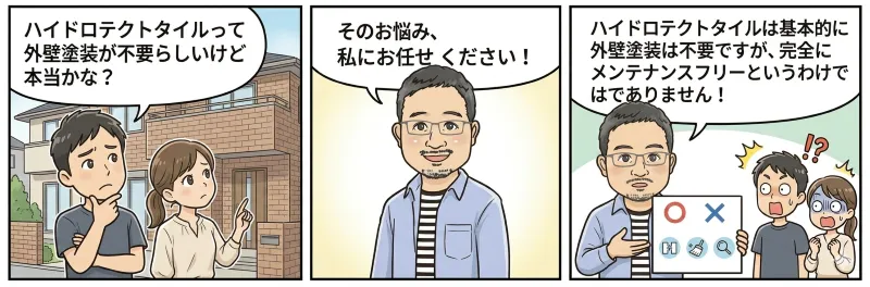 ハイドロテクトタイルは外壁塗装が不要って本当?