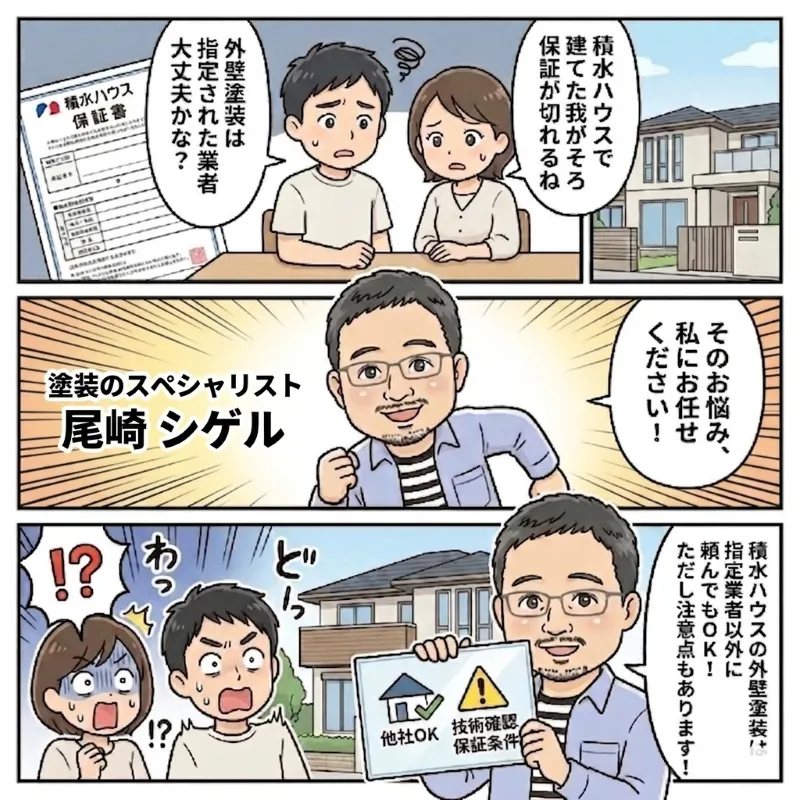 積水ハウスの外壁塗装は指定業者以外に頼んでも大丈夫？
