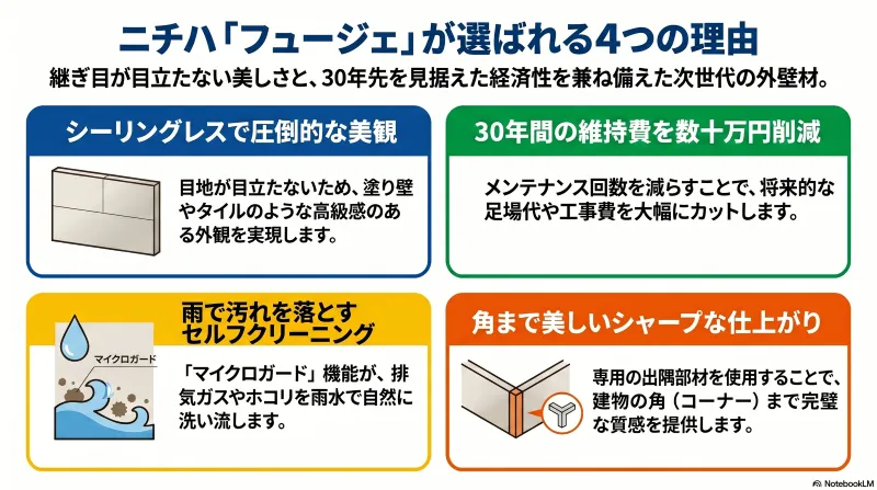 ニチハのフュージェを選んで良かった4つのメリット