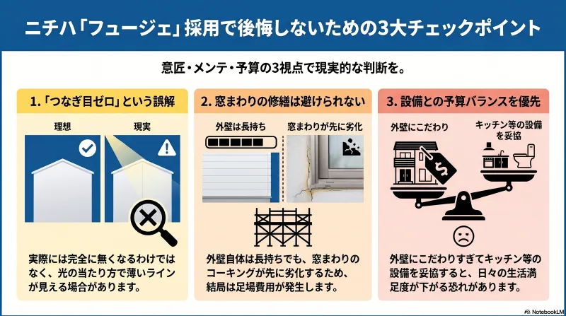 実例：ニチハのフュージェを採用して後悔したという人の共通点