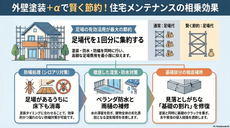 外壁塗装と同時に行うべきシロアリ対策